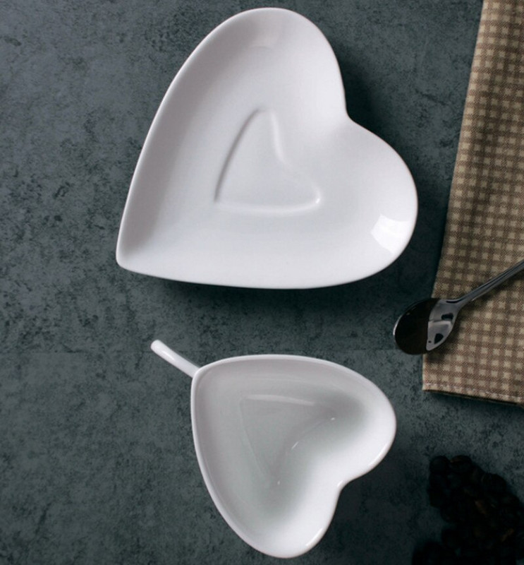 Keraminis kavos puodelis su lėkštutės rinkiniu Širdies formos popietės arbatos espreso kavos puodelis lėkštė dygminų arbatos puodelis