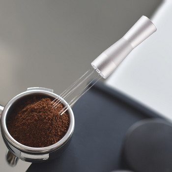Разпределител за набиване на кафе на прах Бъркалка за еспресо кафе Инструмент за разбъркване Игла за набиване на кафе от неръждаема стомана Нивелир за кафе