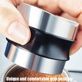 51 mm 53 mm 58 mm 304 nehrđajući čelik, trokutni nabijač za kavu i ravni nabijač za kavu s dvostrukom iglom za podlogu za kavu