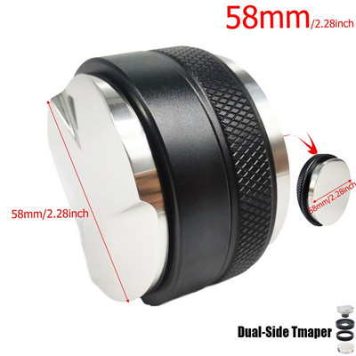 51 mm 53 mm 58 mm 304 nehrđajući čelik, trokutni nabijač za kavu i ravni nabijač za kavu s dvostrukom iglom za podlogu za kavu