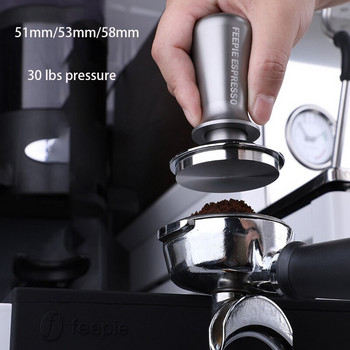 304 Coffee Tamper 0 Lb Constant Force Powder Press Thread Powder Hammer Συσκευή καφέ Κατάλληλη για 51/53/58mm