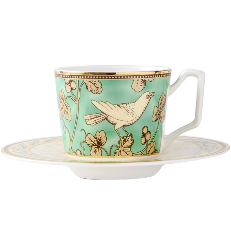 Többször használható kerámia luxus kávéscsésze szett Elegáns aranyos Cappuccino Mate csésze angol teáskészlet Canecas porcelán kávéscsésze AA50BD