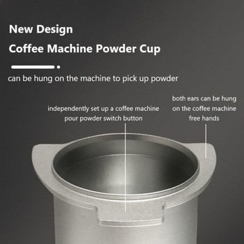 54mm Coffee Dosing Powder Receiving Cup Grinder Sniffing Mug Powder Feeder Cup For Breville/Sage 870/875/878 Portafilter