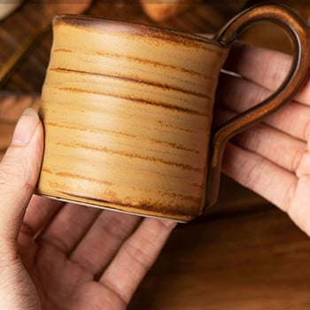 Δημιουργικό Ιαπωνικό Ρετρό Ντελικάτο καφέ αντίκες χοντρό κεραμική Κούπα υψηλού χρώματος πρωινό Εξατομικευμένο γάλα Κεραμικό φλιτζάνι Διακόσμηση σπιτιού