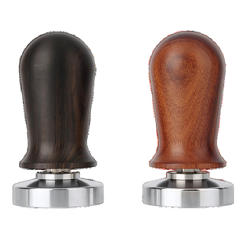 Kalibrirani tlačni drveni nabijač za kavu Espresso elastični kompaktor za prah 304 Čekić za kavu u prahu od nehrđajućeg čelika 51/53/58 mm