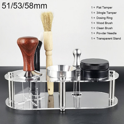 1-7 tk 51mm/53mm/58mm kohvi tamper alusmatt kummist nurgahoidja kohvimasin tampermati tööriistad espresso portafiltri tarvikud