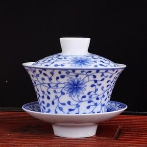 Jingdezhen új színes teástál fedőtál Sancai tál tiszteletteljes teástál kerámia kungfu teásedény
