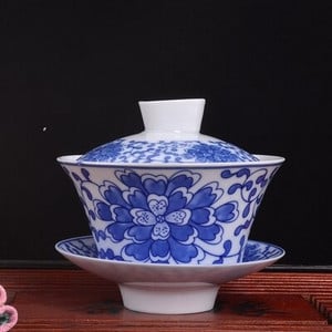 Jingdezhen új színes teástál fedőtál Sancai tál tiszteletteljes teástál kerámia kungfu teásedény