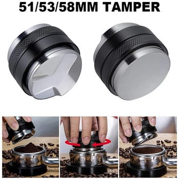 51/53/58mm Διανομέας καφέ/επιπεδωτή & Tamper Coffee Distributor/leveler Tool Διανομέας Espresso Ρυθμιζόμενο βάθος και στις δύο πλευρές