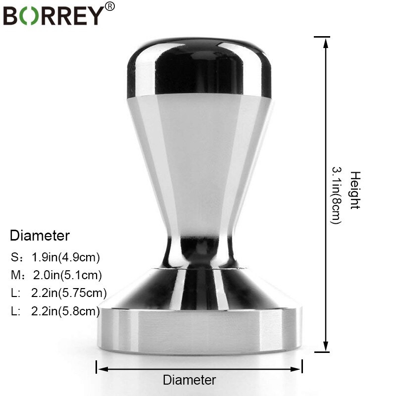 BORREY tömör, rozsdamentes acél kávé szabotázs 58mm 57,5mm 51mm 49mm eszpresszó barkács kézi kávéfőző tartozékok Porkalapács