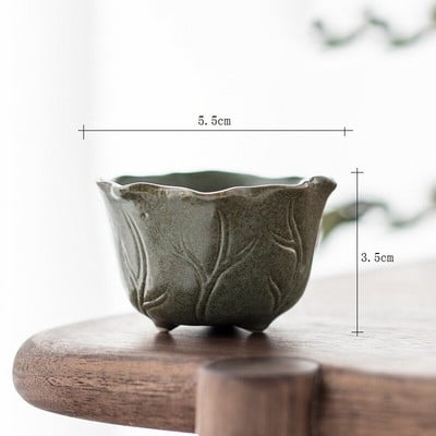 Set de farfurii pentru ceai de ceai, din ceramica, lucrat manual in stil chinezesc, cu personalitate Lotus China, din portelan