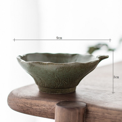 Set de farfurii pentru ceai de ceai, din ceramica, lucrat manual in stil chinezesc, cu personalitate Lotus China, din portelan