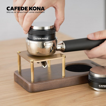 CAFEDEKONA Бариста от неръждаема стомана Тампер и разпределител за кафе 51 мм/ 58 мм Инструмент за еспресо Премахване на канализирането Подобряване на консистенцията