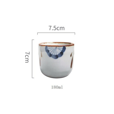 Kínai Retro stílusú, kézzel festett kerámia 200 ml-es teáscsésze kávéscsésze és csészealj szett egyéni bögre Kína Porcelán teáscsészék