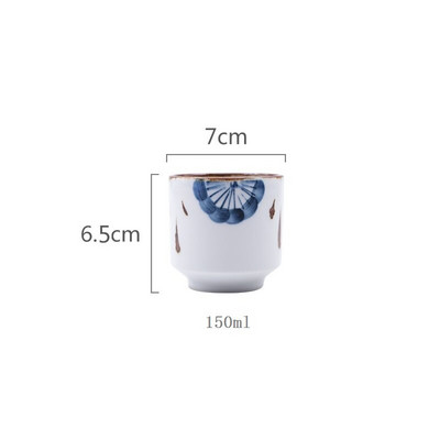 Kínai Retro stílusú, kézzel festett kerámia 200 ml-es teáscsésze kávéscsésze és csészealj szett egyéni bögre Kína Porcelán teáscsészék