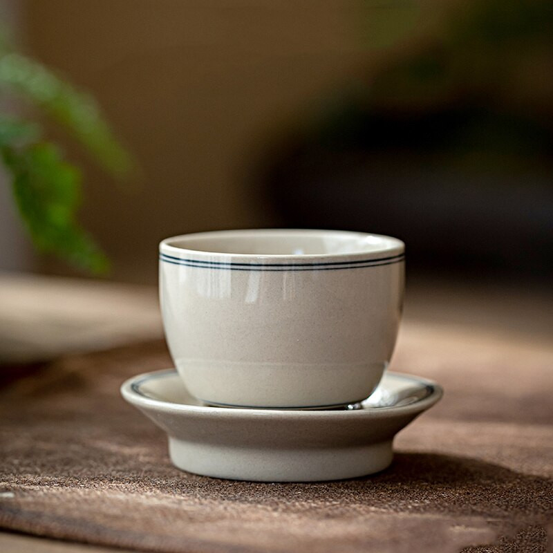 30 ml-es kínai stílusú teáscsésze csészealj készlet kerámia kis teáscsésze készlet porcelán zöld hamumázas teáscsésze
