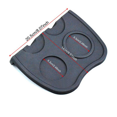 Állítható kávé szabotázs 304 rozsdamentes acél 3 szög 51/53/58mm szabotázs szilikon kávészőnyeg Kávés edény szerszám tartozékok