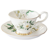 Set de cești și farfurioare din ceramică cu model clasic, elegant, set de cești magnetice, cești de ceai de după-amiază din porcelană britanică, seturi de căni de cafea