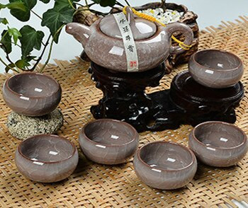 CJ258 Aukštos kokybės 7 vnt / part. China Dehua Spalvingas keraminis puodelis Binglie arbatos puodelis Gražus aplinkos apsauga