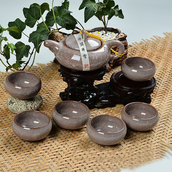 CJ258 Висококачествени 7 бр./лот Китай Dehua Цветна керамична чаша Binglie чаша за чай Красива Защита на околната среда