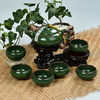 CJ258 Висококачествени 7 бр./лот Китай Dehua Цветна керамична чаша Binglie чаша за чай Красива Защита на околната среда