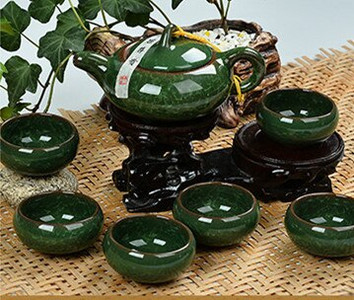 CJ258 Aukštos kokybės 7 vnt / part. China Dehua Spalvingas keraminis puodelis Binglie arbatos puodelis Gražus aplinkos apsauga