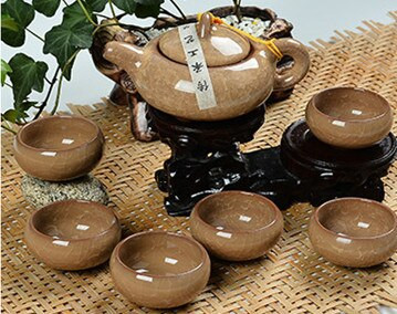 CJ258 Aukštos kokybės 7 vnt / part. China Dehua Spalvingas keraminis puodelis Binglie arbatos puodelis Gražus aplinkos apsauga