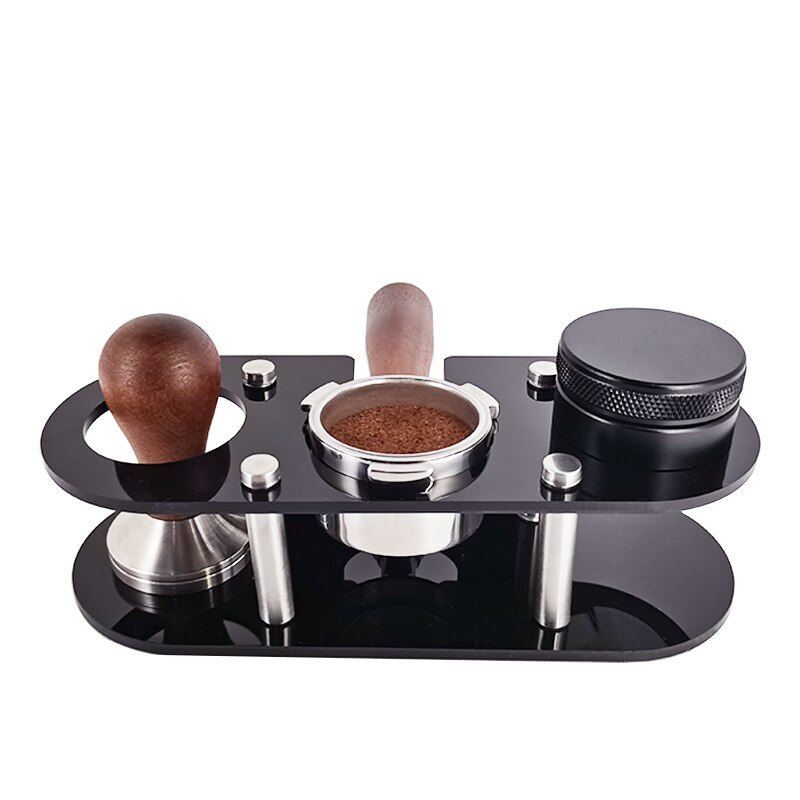 51mm 53mm 58mm Cafe Portafilter Stovas Espreso skirstytuvo kilimėlis Base Stack Barista Įrankiai Priedai Kavos filtro Tamperio laikiklis