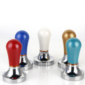 57 mm aluminijska legura, ručni dodir s ravnom bazom za nabijanje kave za espresso DIY mlinac za kavu u zrnu Preša za kavu Alati