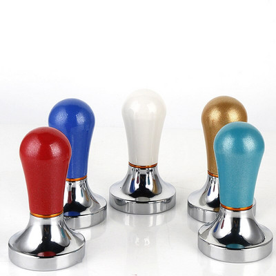 57 mm alumiiniumsulamist käsitsi tunduv tasapinnalise alusega kohvi tamper espresso jaoks DIY kohvioaveski press kohvitööriistad