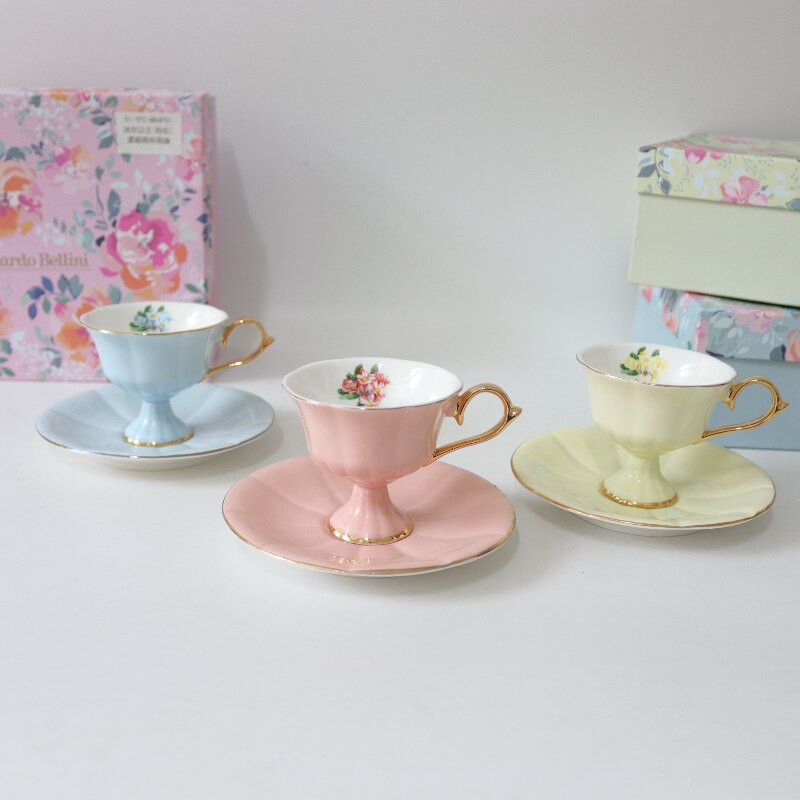 Set cești de ceai chinezești din porțelan ecologic, simplu, mic, din ceramică, set de căni de cafea farfurie lingură veselă Xicara băuturi cană de cafea