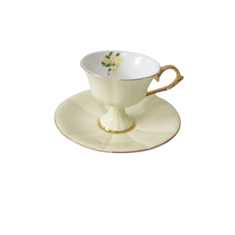 Set cești de ceai chinezești din porțelan ecologic, simplu, mic, din ceramică, set de căni de cafea farfurie lingură veselă Xicara băuturi cană de cafea