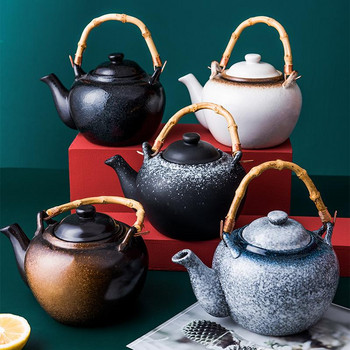 Керамичен комплект за чай Ръчно изработен комплект чаши за чайник Китайска церемония Добър подарък Чаша за чай Gungfu Чаша за чай Уникален за домашен офис Маса Чаша за чай