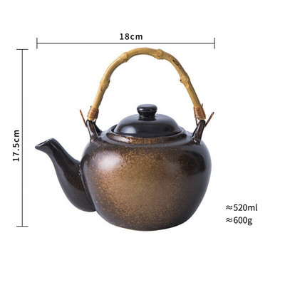 Керамичен комплект за чай Ръчно изработен комплект чаши за чайник Китайска церемония Добър подарък Чаша за чай Gungfu Чаша за чай Уникален за домашен офис Маса Чаша за чай