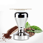 Élelmiszer-minőségű anyag 51 mm-es kávé Barista eszpresszó lapos szabotázsalap átlátszó test alumínium kávéprés kalapács