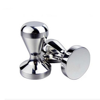 Υλικό ποιότητας τροφίμων 51mm Coffee Barista Espresso Flat Tamper Base Clear Body Αλουμίνιο σφυρί πρέσας καφέ