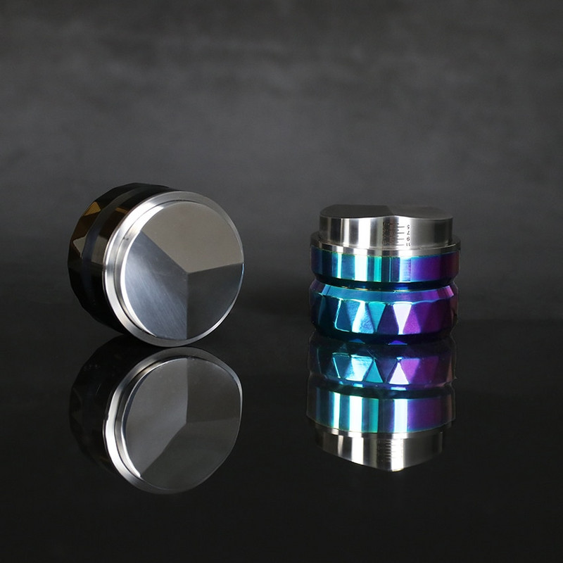 Distribuitor de cafea reglabil colorat de 58,35 mm, ventilator din oțel inoxidabil, ciocan de pulbere espresso, instrument de barista, accesorii pentru cafea