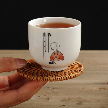 Керамичен сервиз за чай Kung Fu 1 чайник 4 чаши чай Опаковка Китайски бял нефритов порцелан Домакински преносим сервиз за чай за пътуване