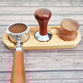 1-4 bucăți/set 51mm 53mm 58mm 304 din oțel inoxidabil reglabil 3 anlge cafea tamper pulbere plată ciocan instrument tampers cu suport pentru lemn