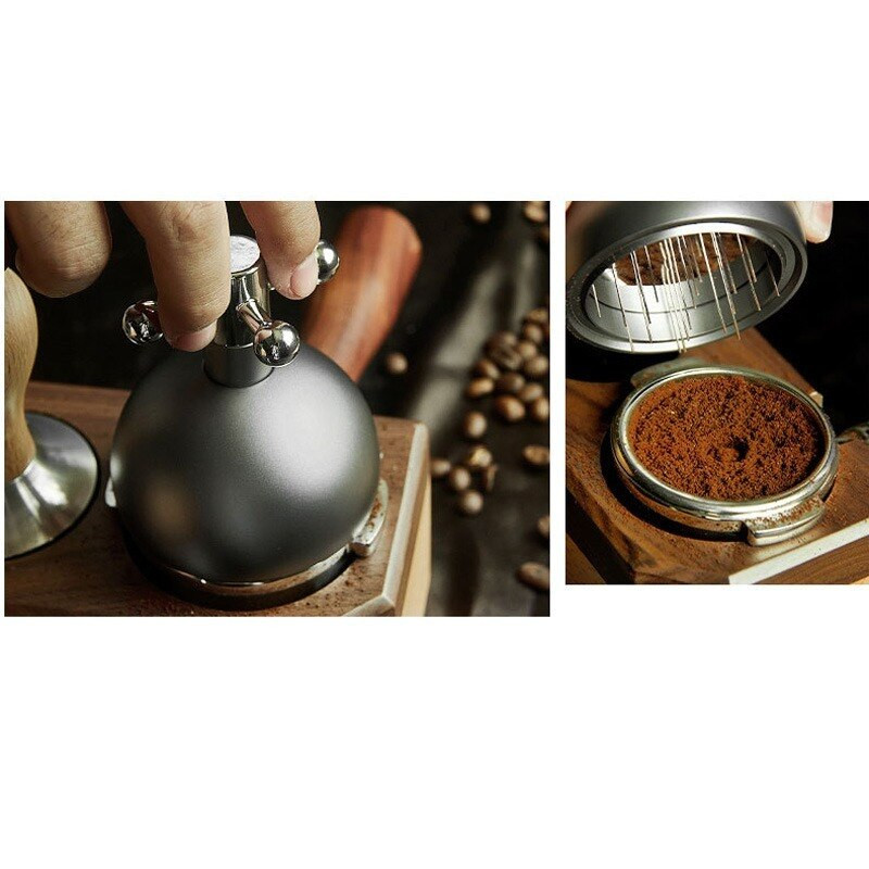 Rozsdamentes acél tűs kávé szabotázs 51mm/53mm/58mm kávészabotázs elosztó szintező szerszám tű típusú kávépor elosztó