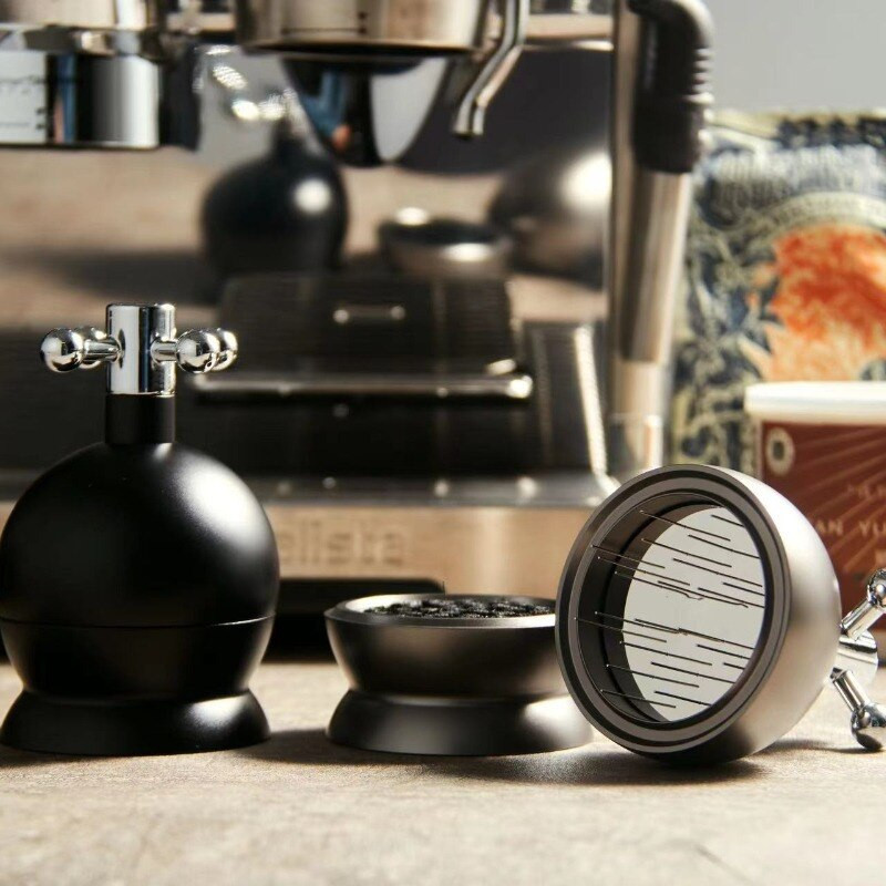 Rozsdamentes acél tűs kávé szabotázs 51mm/53mm/58mm kávészabotázs elosztó szintező szerszám tű típusú kávépor elosztó