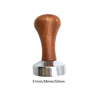 Coffee Tamper Powder Hammer Pressing Wooden Handle Coffee Distributor for Coffee and Espresso Mat Powder Hammer Tampers Machine