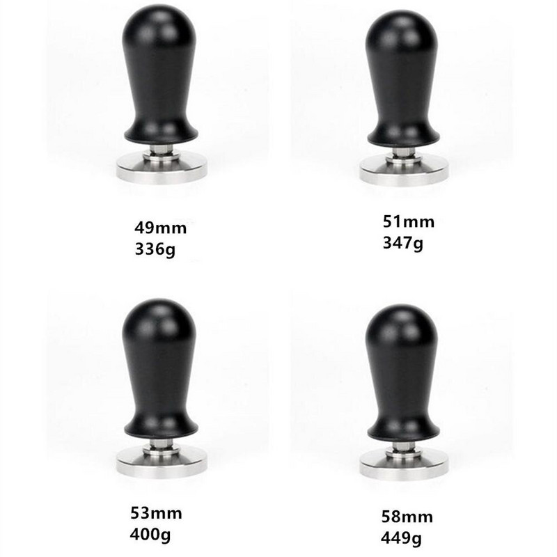 51/53/58 mm pastovaus slėgio kalibruotas tamperis 30 svarų kavos miltelių plaktukas su 304 nerūdijančio plieno pagrindo kavos priedais