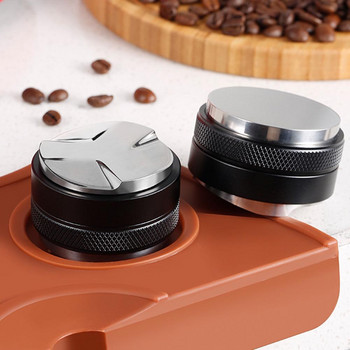 Coffee Tamper Powder Hammer Coffee Distributor & Tamper Dual Head Espresso Distribution Tool/Leveler fits 51/53/58mm Portafilter