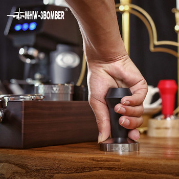 Coffee Tamper 51mm 53mm 58mm Espresso Tamper Ανοξείδωτο ατσάλι Flat Bottom Barista Tamping Tools Αξεσουάρ Espresso Maker