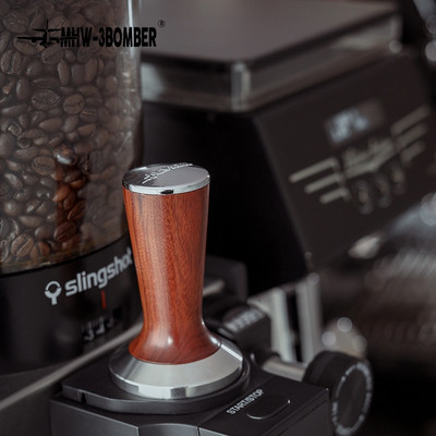 Kafijas tampers 51mm priekš Delonghi 53mm priekš Breville 58mm espresso tamper nerūsējošā tērauda pamatne rožkoka rokturis kafijas spiede