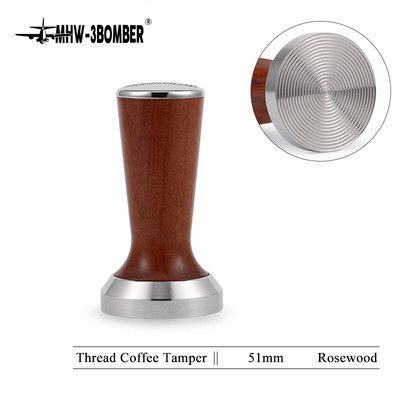 Nabijač za kavu 51 mm za Delonghi 53 mm za Breville 58 mm nabijač za espresso Osnova od nehrđajućeg čelika Ručka od palisandera Preša za kavu