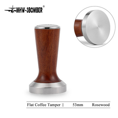 Nabijač za kavu 51 mm za Delonghi 53 mm za Breville 58 mm nabijač za espresso Osnova od nehrđajućeg čelika Ručka od palisandera Preša za kavu