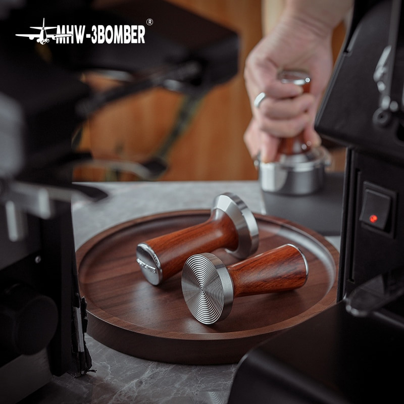Nabijač za kavu 51 mm za Delonghi 53 mm za Breville 58 mm nabijač za espresso Osnova od nehrđajućeg čelika Ručka od palisandera Preša za kavu