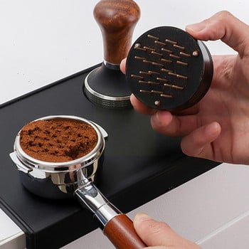 Professional Coffee Needle Tamper, Hand Tamper Leveler Tool Espresso Coffee Stirrer Coffee Distributor For Bar Cafe Home Ki H8L5